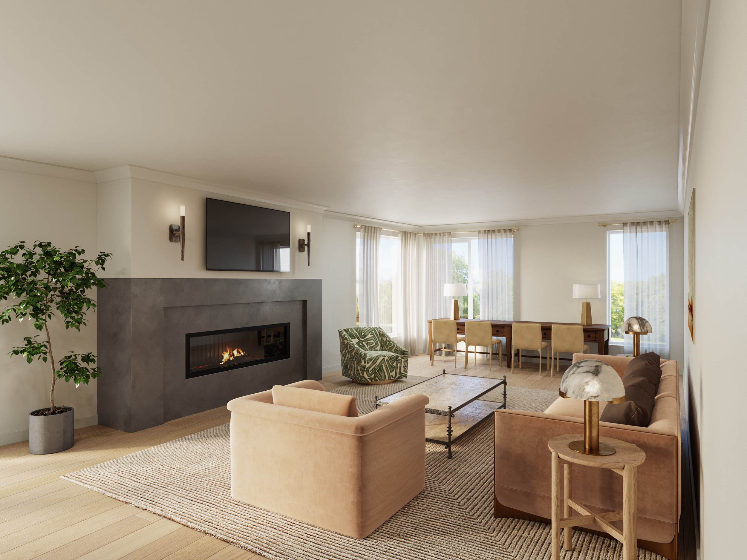 The bond interior renderings 3