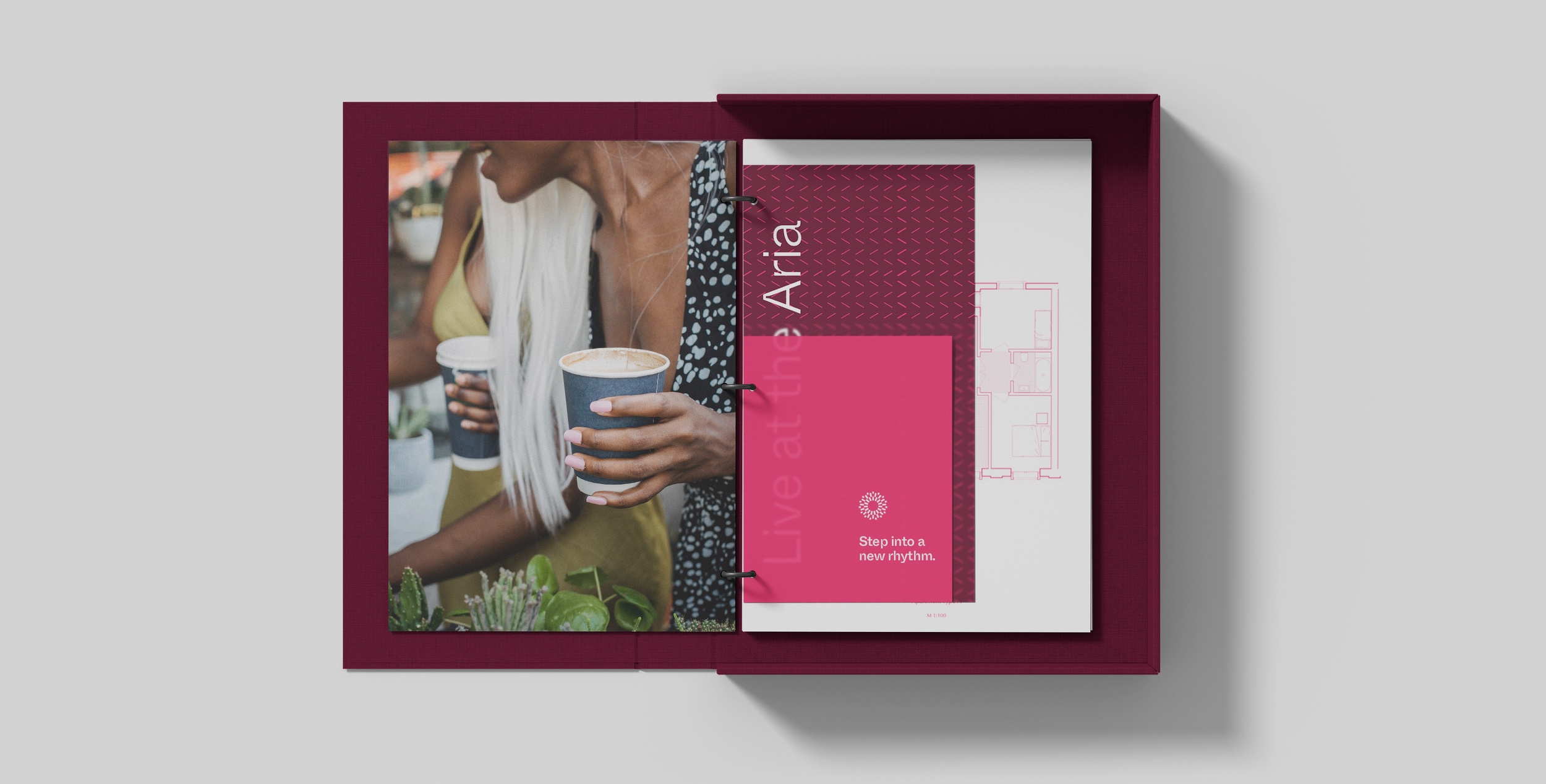 Cadence District Print Mockup grey bg