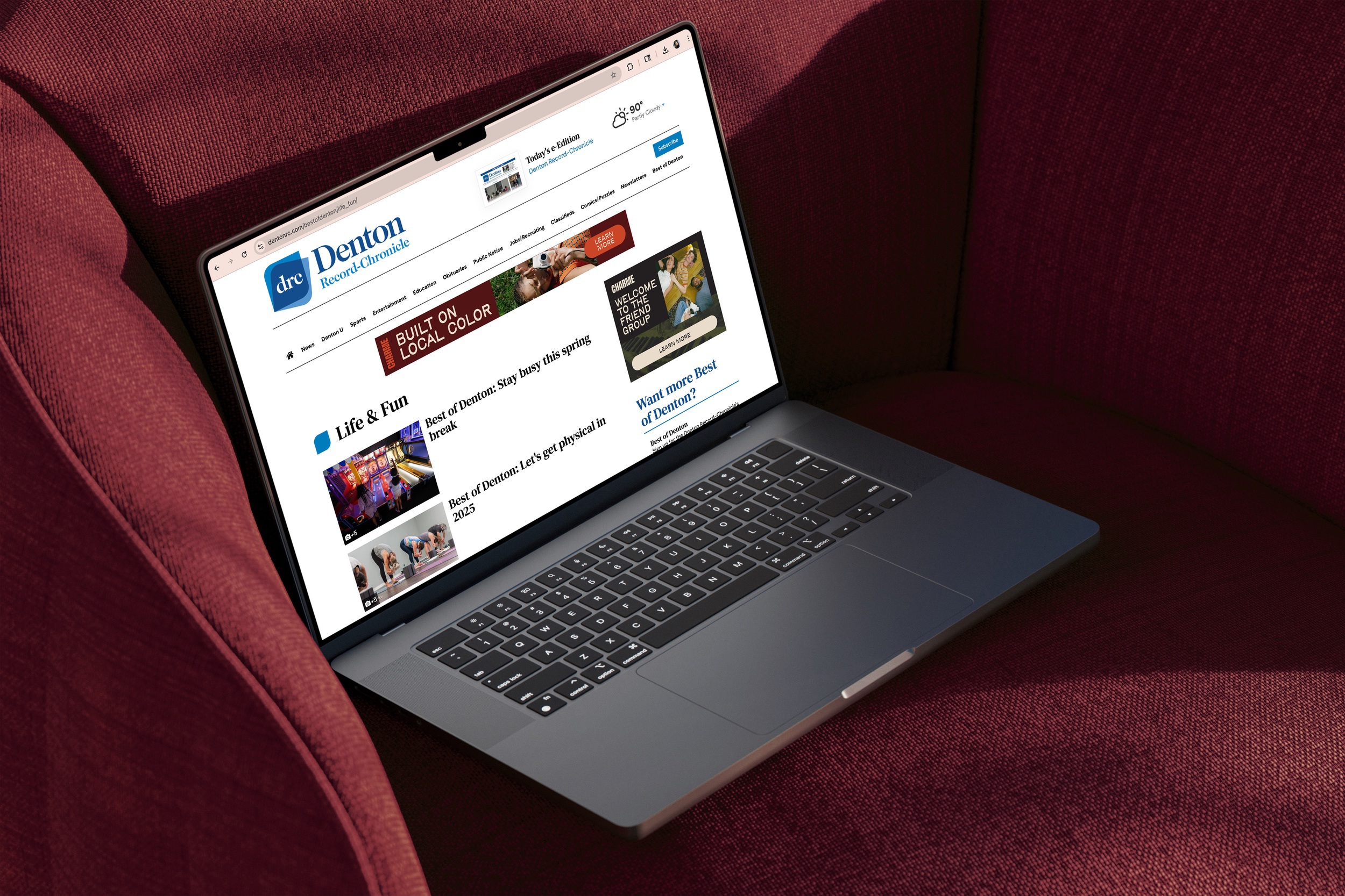 Charme on Eagle Digital Ad Mockup